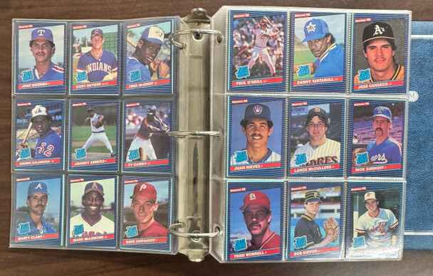 1986 Donruss Baseball Set +Highlights in Binder NM
