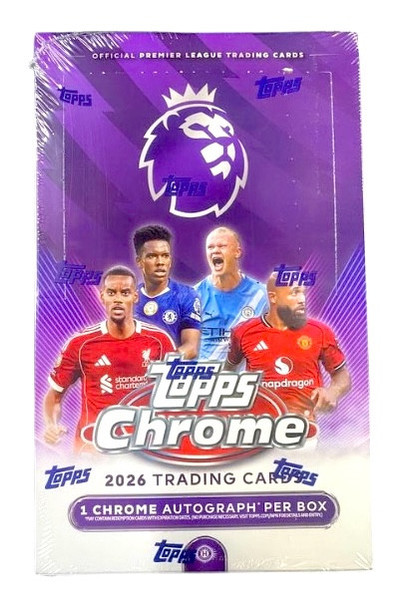 2026 Topps Chrome Premier League EPL Soccer Hobby Box