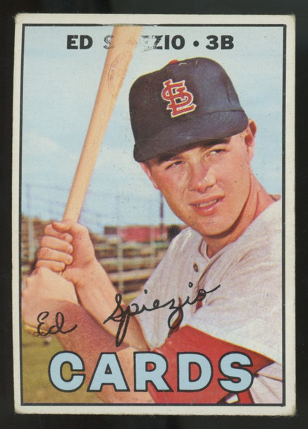 1967 Topps Ed Spiezio "SPIE Missing Variation #128 VG/VG-EX