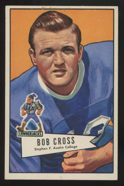 1952 Bowman Large Bob Cross RC #102 EX