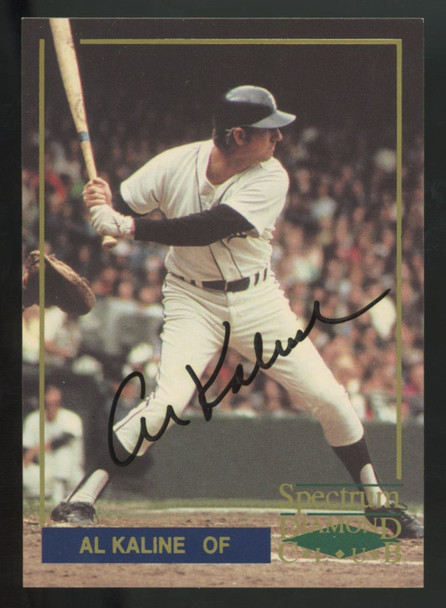 1993 Spectrum Diamond Club Al Kaline Promo Signed IP Auto