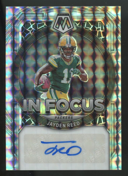 2023 Panini Mosaic Jayden Reed In Focus Auto #IF-JR