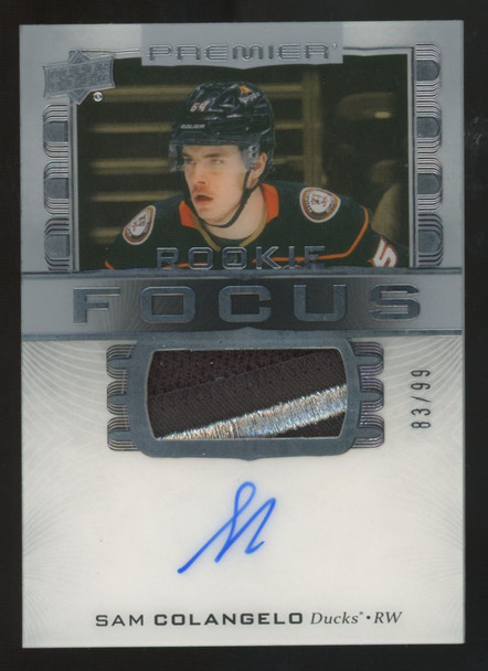2024-25 Upper Deck Premier Sam Colangelo RC Focus Patch Auto RPA /99 #PFR-SC