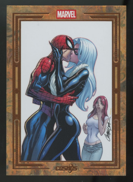2025 Kakawow Cosmos Marvel Spider-Man/Black Cat Gold Border Art Card /255