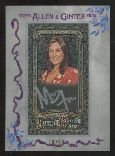 2025 Topps Allen & Ginter Michele Fitzgerald Mini Framed Auto /50 #MA-MFI