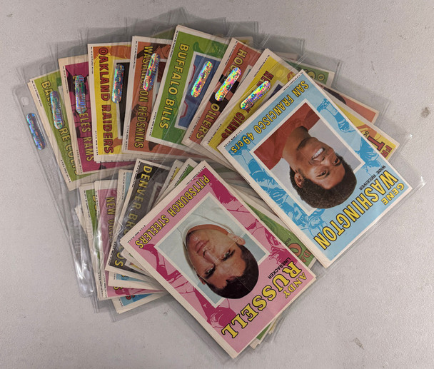 1971 Topps Football Posters Complete Set (32) EX-MT/NM