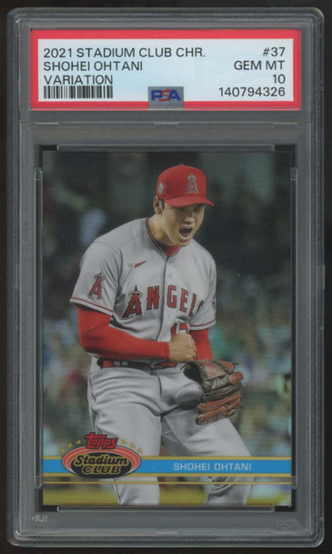 2021 Stadium Club Chrome Shohei Ohtani Variation #37 PSA 10 *326
