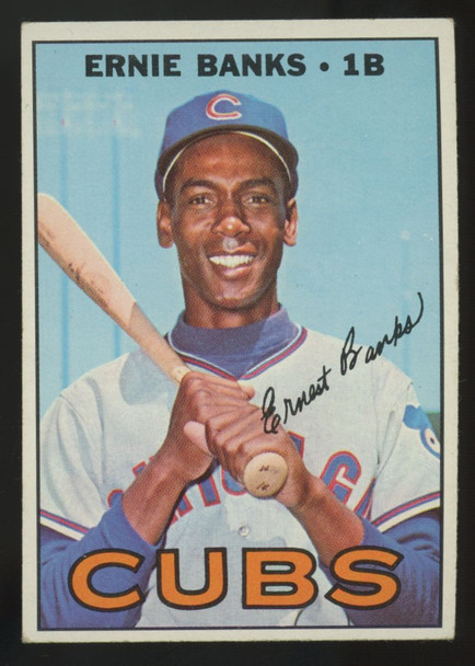1967 Topps Ernie Banks #215 VG (Wrinkle)