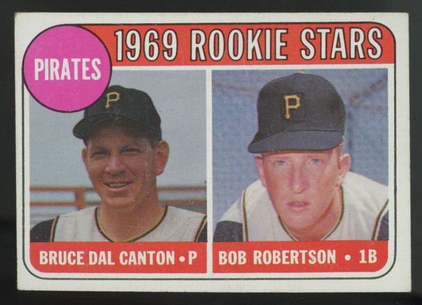 1969 Topps Bruce Dal Canton/Bob Robertson RC Stars White Letters #468 VG/EX