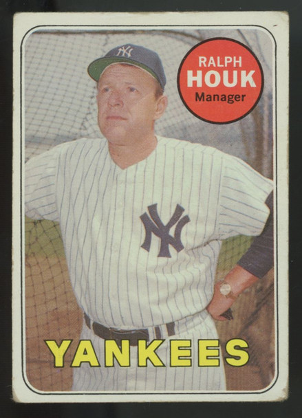 1969 Topps Ralph Houk White Letters #447 G/VG