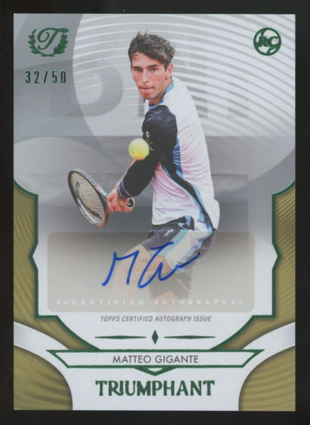 2025 Topps Triumphant Matteo Gigante RC Gold Auto /50 #39-A