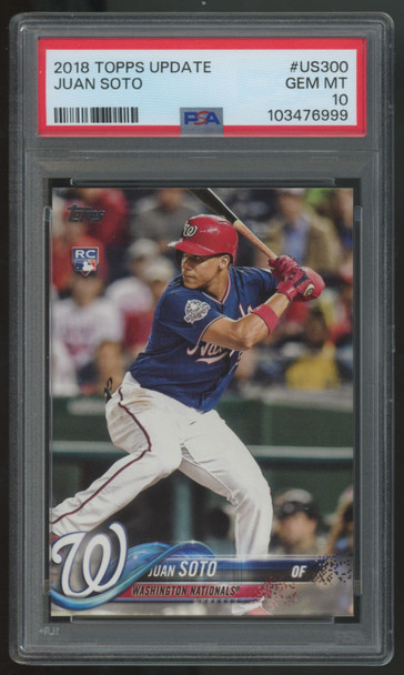 2018 Topps Update Juan Soto RC #US300 PSA 10