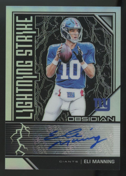 2019 Panini Obsidian Eli Manning Lightning Strike Auto /25 #LS-EMA