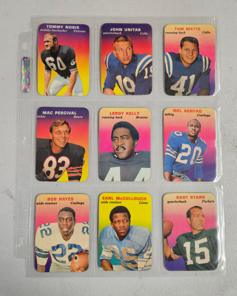 1970 Topps Football Glossy Complete Set EX