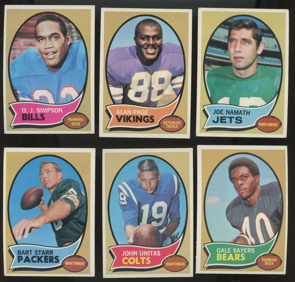 1970 Topps Football Complete Set EX-NM