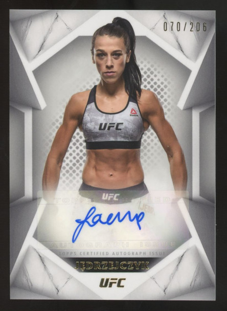 2020 Topps UFC Striking Signatures Joanna Jedrzejczyk Auto /206 #STS-JJ