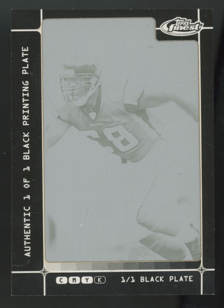 2007 Topps Finest Alge Crumpler Black Printing Plate 1/1 #89