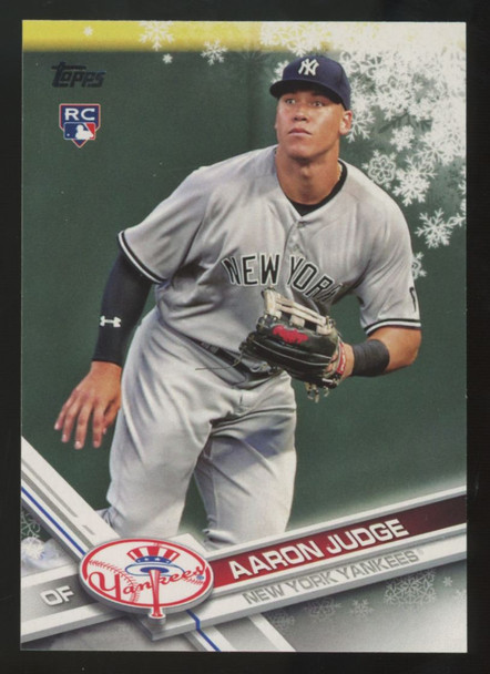 2017 Topps Holiday Walmart Aaron Judge RC #HMW99