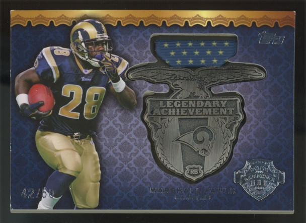 2013 Topps Marshall Faulk Legendary Achievement Medal Relic /50 #LAM-MF