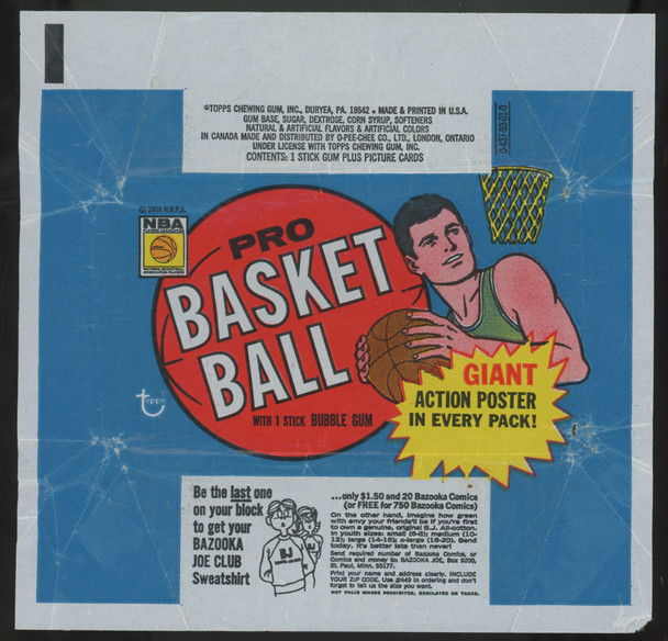 1970-71 Topps Basketball Wrapper