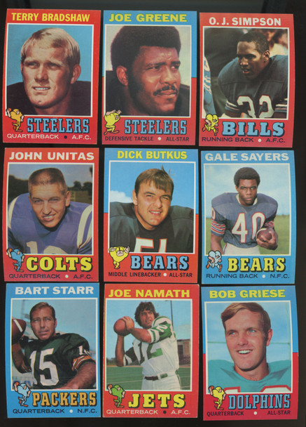 1971 Topps Football Complete Set (263) VG/EX-EX/MT w/ Wax Wrapper