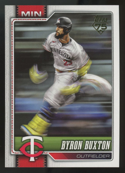 2026 Topps Series One Byron Buxton Golden Mirror Image Variation SSP #255