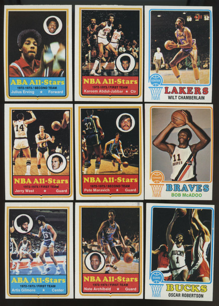 1973/74 Topps Basketball Complete Set (264) EX-NM