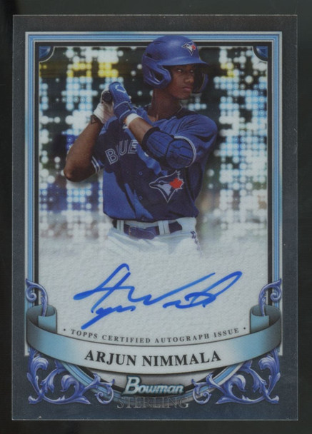 2024 Bowman Sterling Arjun Nimmala Prospect Auto #PA-AN "A"