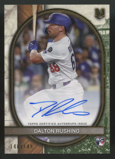 2025 Topps Museum Dalton Rushing RC Gold Archival Auto /149 #AA-RUSH