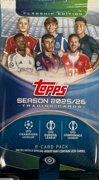 2025/26 Topps UEFA Club Competitions Soccer Hobby Pack