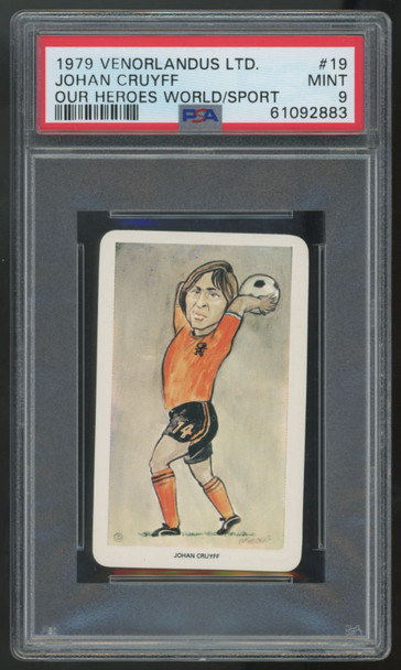 1979 Venorlandus LTD. Johan Cruyff Our Heroes World Of Sport #19 PSA 9
