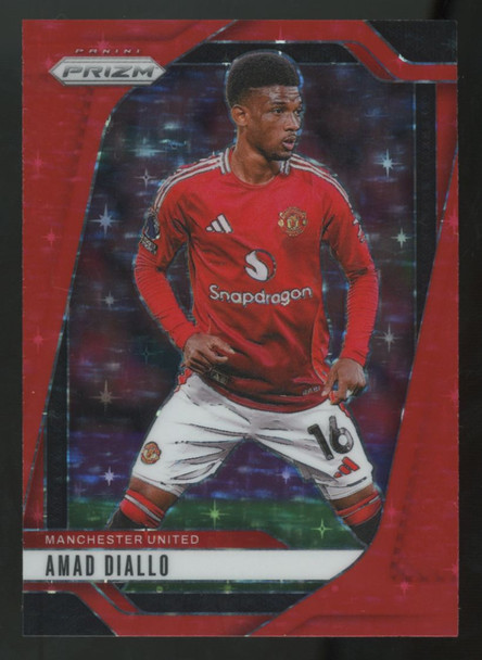 2024-25 Panini Prizm Premier League Amad Diallo Red Stars /25 #130
