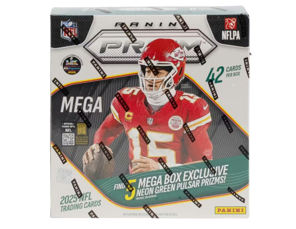2025 Panini Prizm Football Mega Box (Neon Green Pulsar)