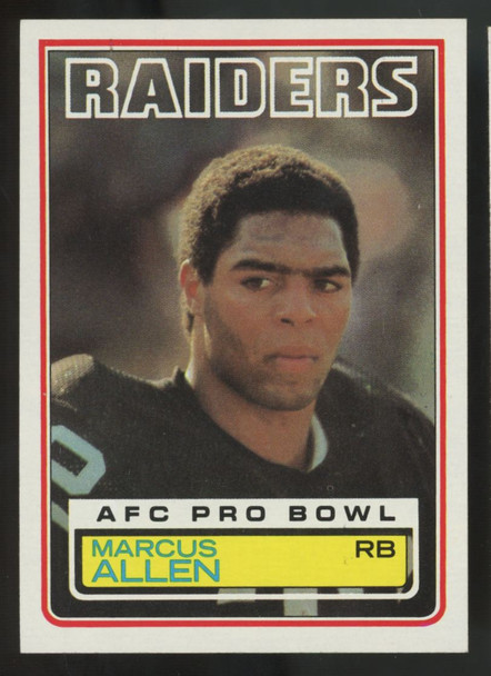 1983 Topps Marcus Allen RC #294 NM-MT "A"