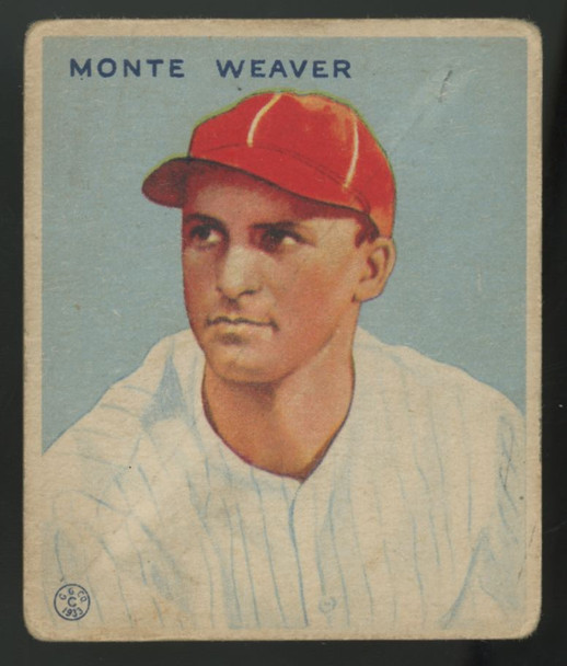 1933 Goudey Monte Weaver Big League Gum #111 F/G