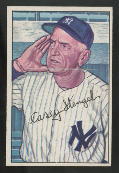 1952 Bowman Casey Stengel Picture Card #217 NM (Print Line)