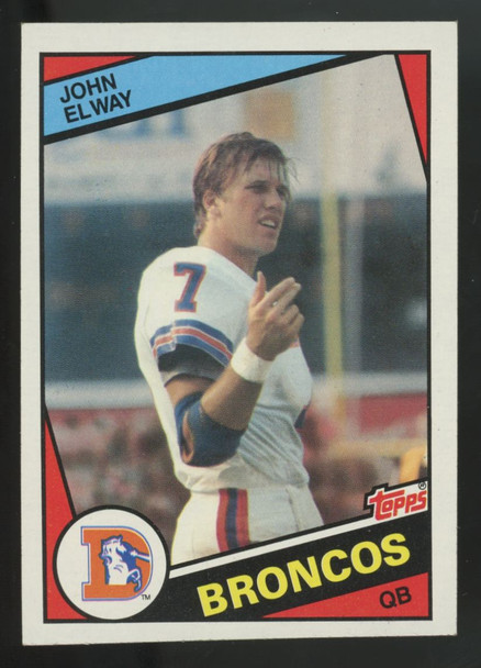 1984 Topps John Elway RC #63 EX "A"