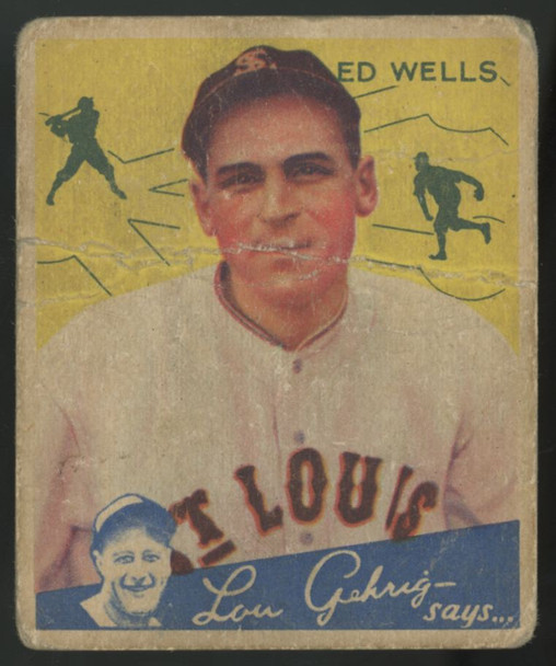 1934 Goudey Ed Wells Big League Gum #73 Poor