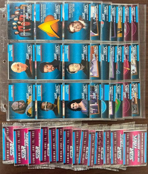 1992 Impel Star Trek The Next Generation Complete Set (120) W/ Inserts and Promo
