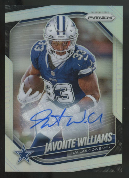2025 Panini Prizm Javonte Williams Silver Auto #1