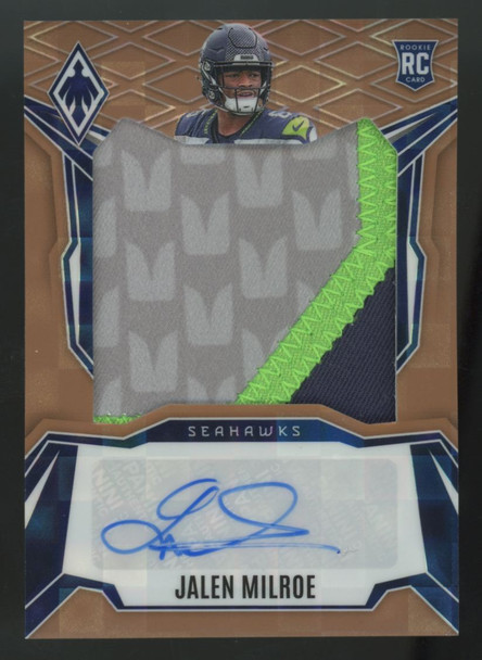 2025 Panini Phoenix Jalen Milroe RC Bronze Pandora Phenom Patch Auto RPA /199
