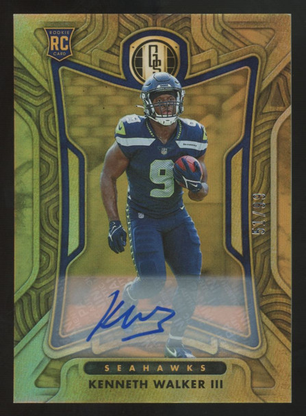 2022 Panini Gold Standard Kenneth Walker III RC Auto /99 #108