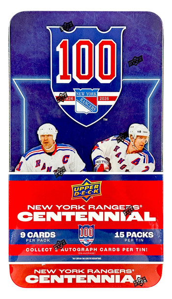 2025/26 Upper Deck New York Rangers Centennial Hockey Hobby Box