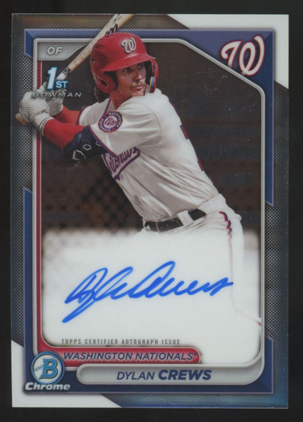 2024 Bowman Dylan Crews 1st Chrome Prospect Auto #CPA-DC