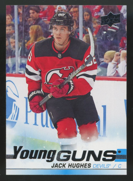 2019-20 Upper Deck Series One Jack Hughes RC Young Guns #201