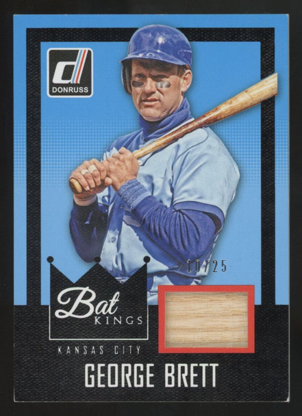 2016 Panini Donruss George Brett Bat King Studio Series Relic Patch /25 #BK-GB