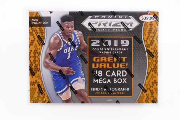 2019/20 Panini Prizm Draft Picks Basketball Mega Box (Red Parallels)