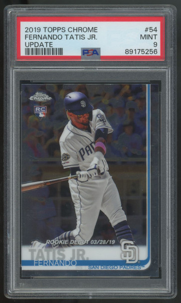 2019 Topps Chrome Fernando Tatis Jr. RC Update #54 PSA 9 *256