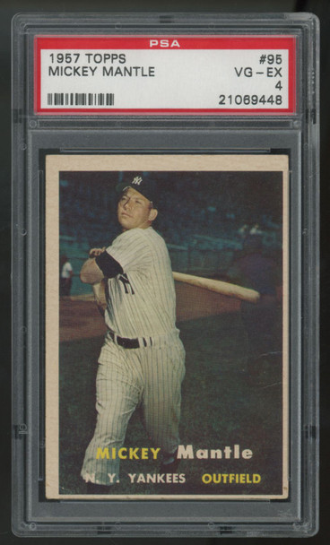 1957 Topps Mickey Mantle #95 PSA 4
