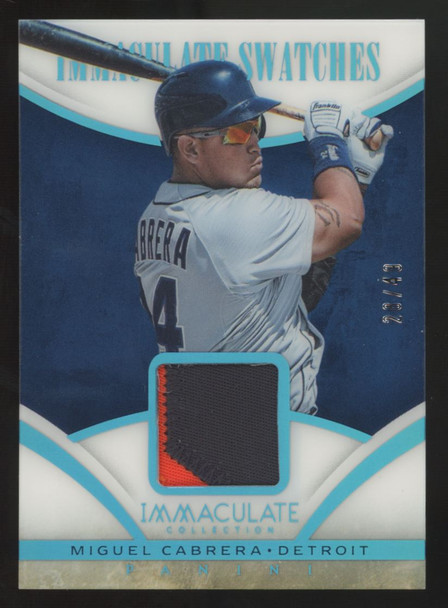 2014 Immaculate Collection Miguel Cabrera Prime Patch /49 #11